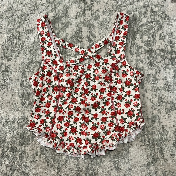 Melanie Tank, Free People, M, Ivory Combo - Picture 1 of 6